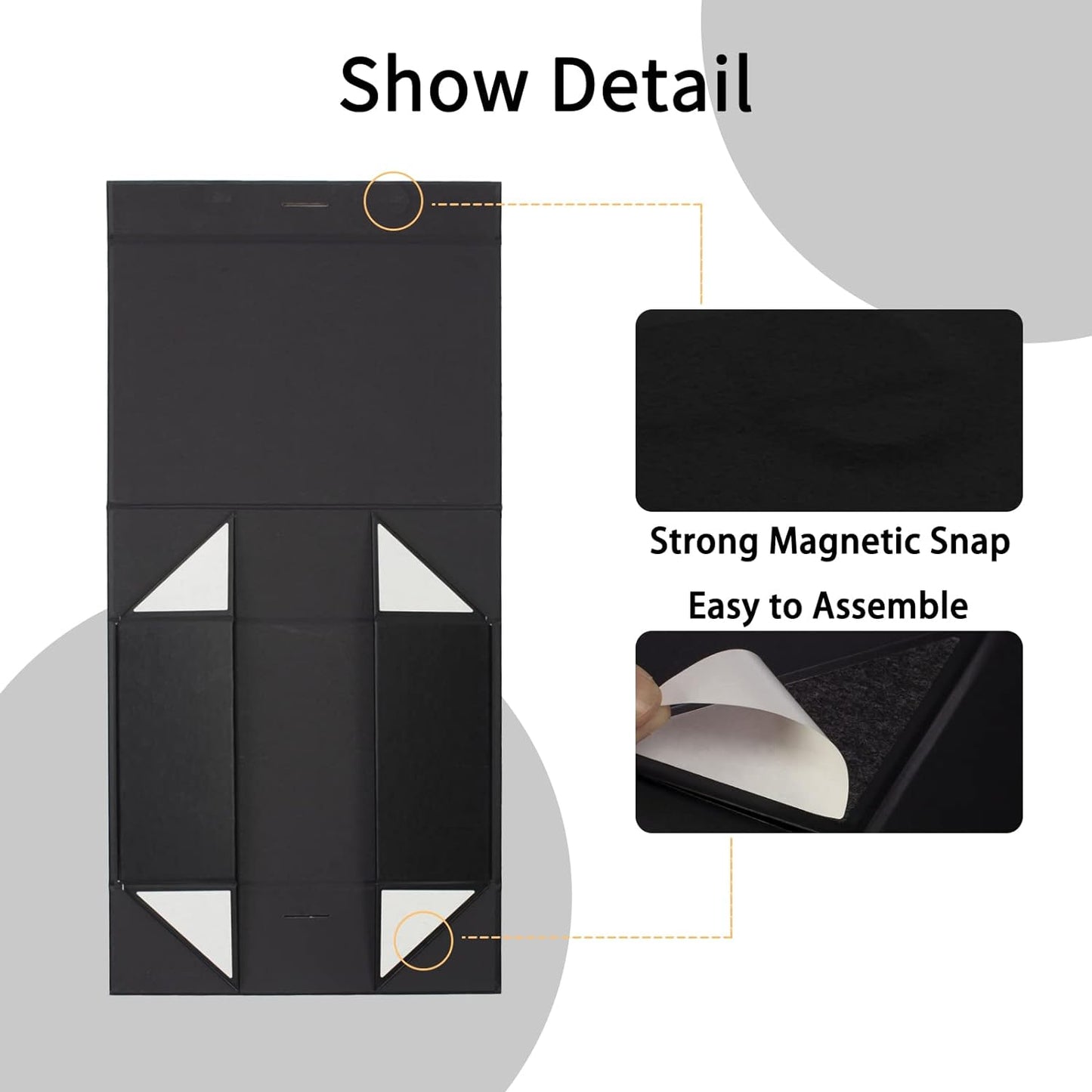 Deluxe Magnetic Closure Gift Box with Satin Ribbon - Perfect for Every Occasion: Birthdays, Weddings, Christmas, and More - 26x19x8cm