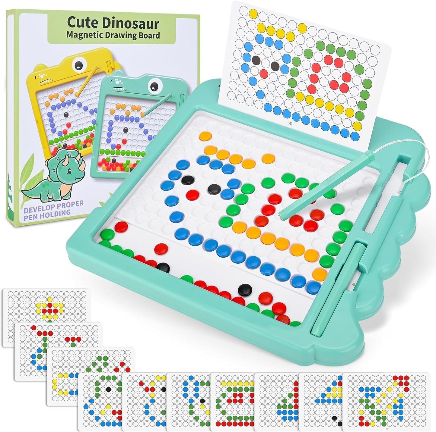 Kids Magnetic Drawing Board Montessori Fine Motor Skill Learning Toy Doodle Gift