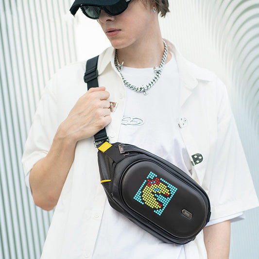 LED Cycling Single Shoulder Crossbody Pixel Bag