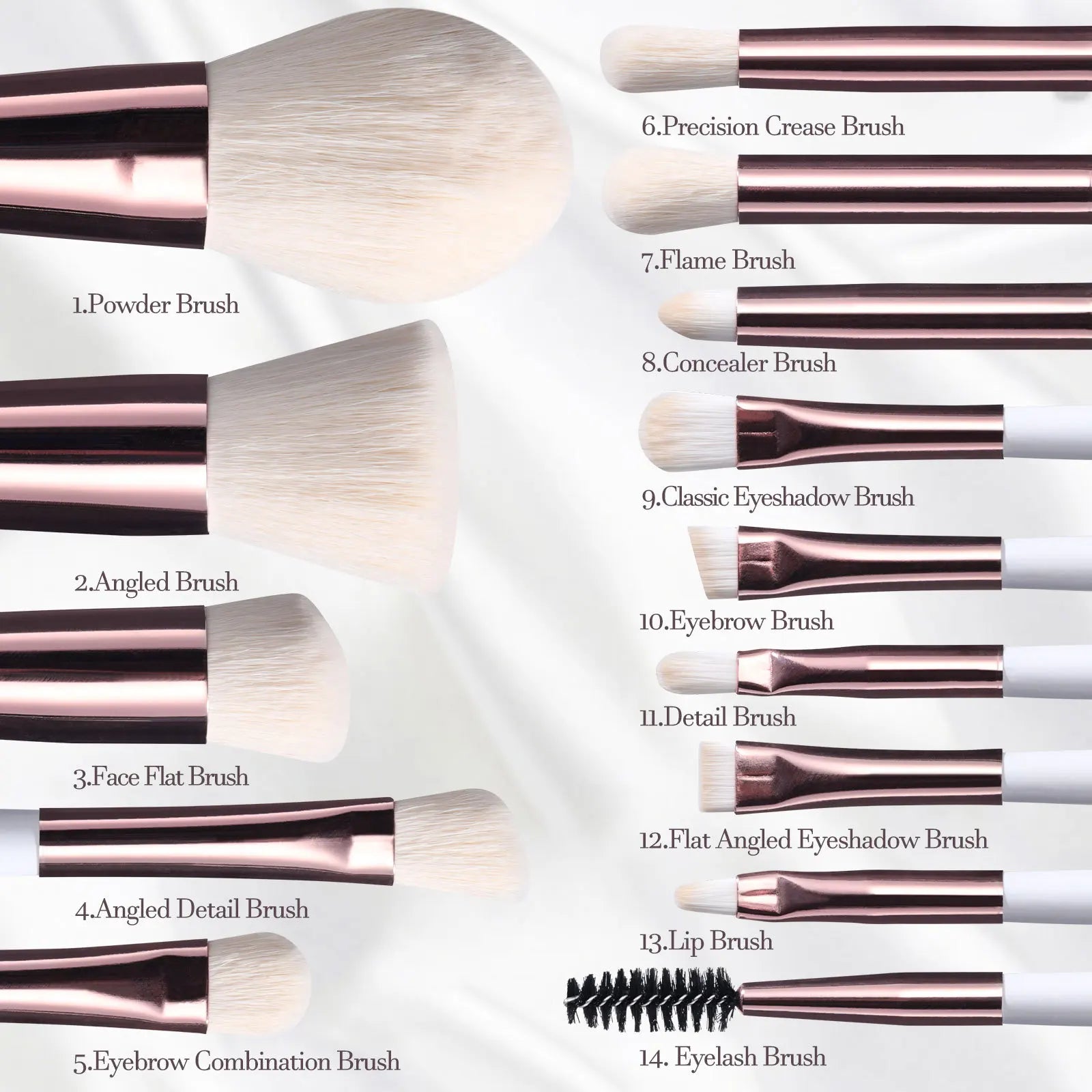 Transform Your Look with the Ultimate 14-Piece Makeup Brush Set Featuring a LED Lighted Travel Mirror!