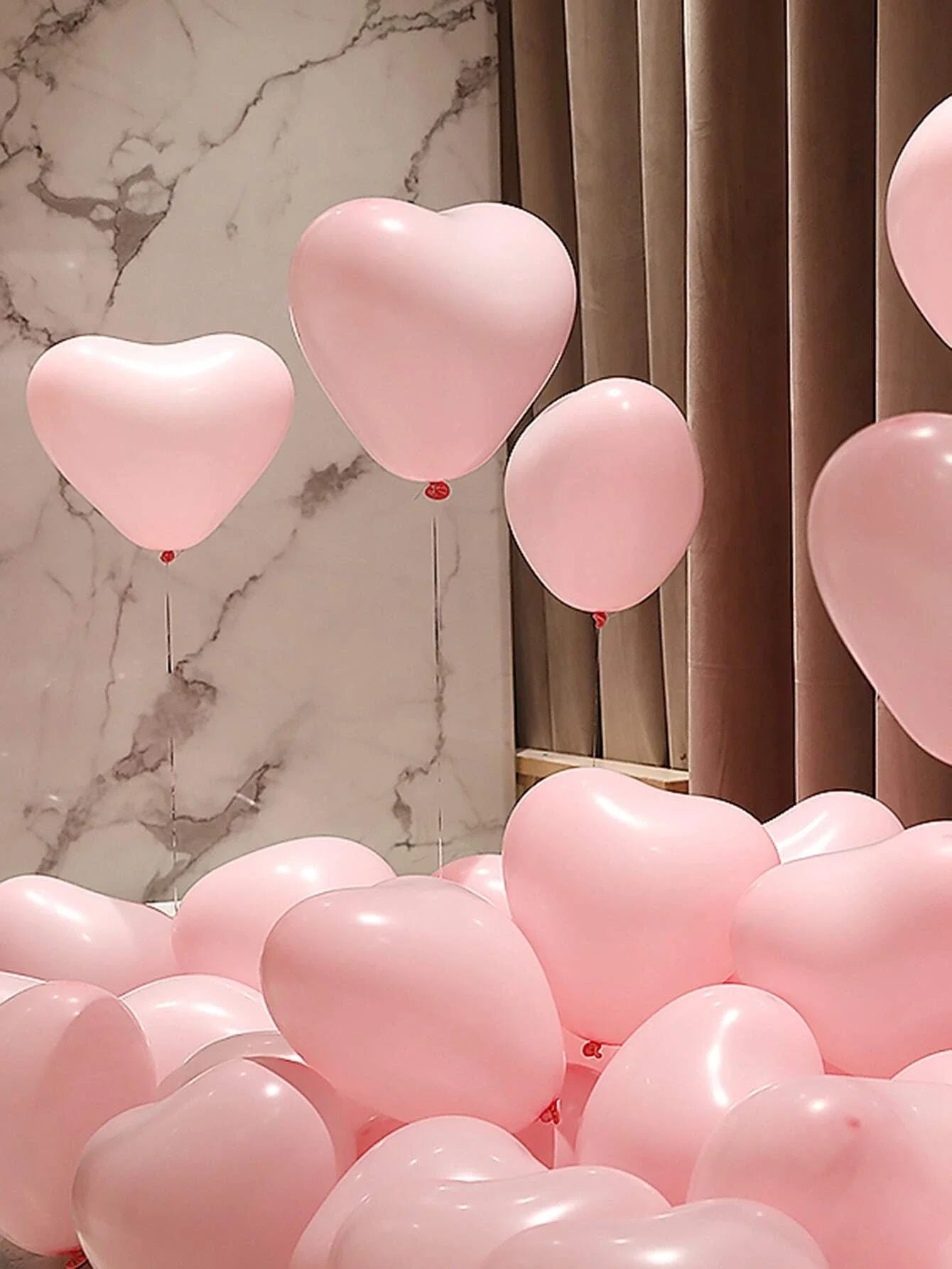 Heart Shaped Latex Balloons in Red, Pink, and Black - 10/20 Pieces for DIY Valentine's Day, Engagement, Wedding, and Anniversary Decorations