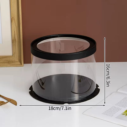 Stylish Transparent Plastic Cake Box - Perfect Gift Packaging for Weddings, Birthdays, and Special Occasions