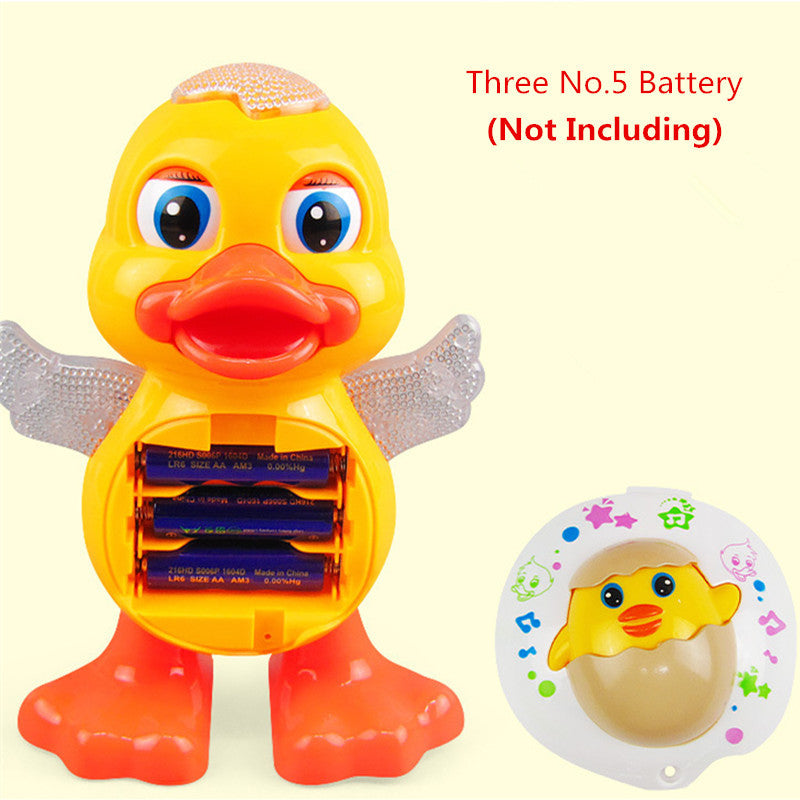 Cute Dancing Duck Educational Toy Musical Lighting Doll Interactive Kids Gift