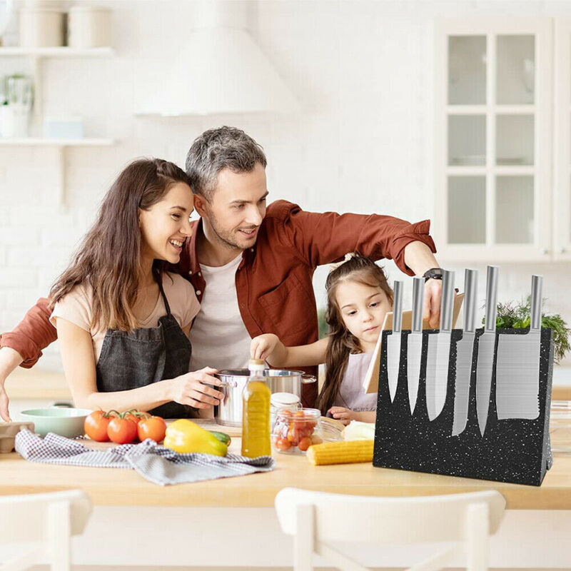 Magnetic Knife Holder Knife Block Rack Kitchen Organisation Cutlery Set Storage