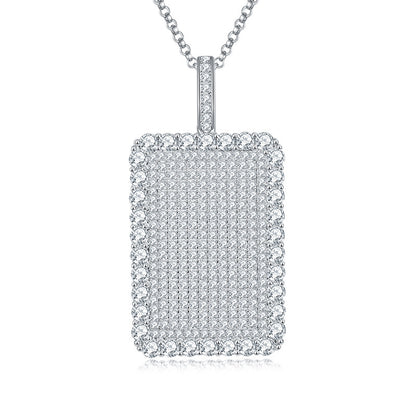 European And American Hip Hop Style Full Diamond Necklace
