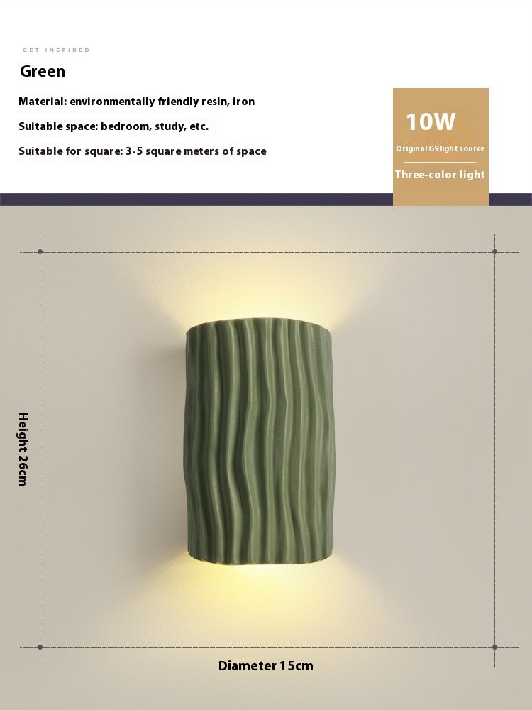 Bedroom Bedside Resin Wall Lamp Ambience Light