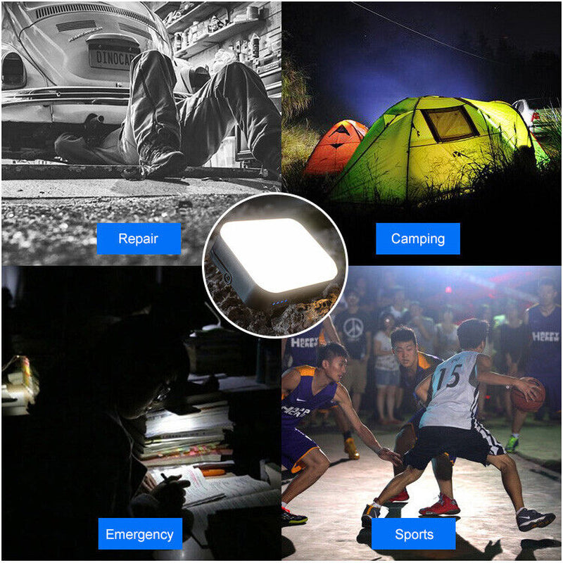 LED Solar Camping Lantern USB Rechargeable Outdoor Tent Emergency Night Light