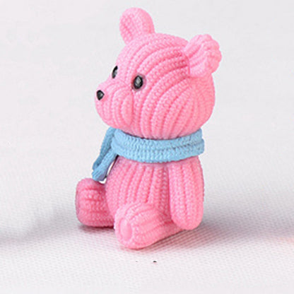 Scarf Woolen Bear Kids Play House Toy Birthday Gift Baking Cake Dress Up Plugin