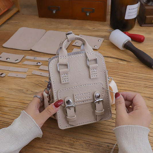 DIY Hand-woven Homemade Gift Messenger Bag Material Set