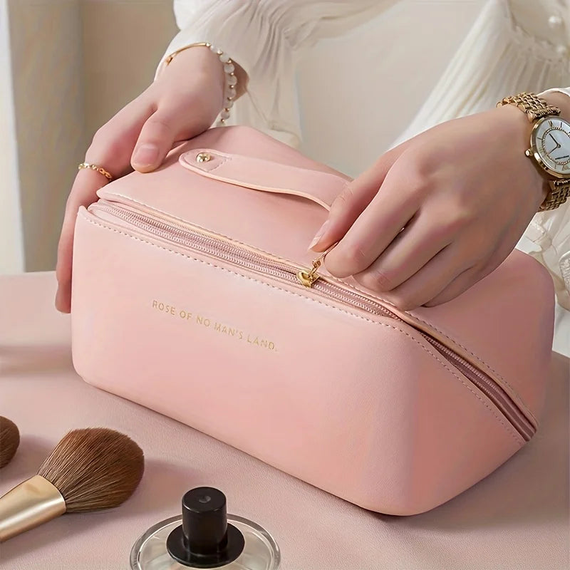 Stylish Makeup Organizer & Toiletry Kit - Luxury Travel Cosmetic Bag for Women