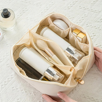 Stylish Makeup Organizer & Toiletry Kit - Luxury Travel Cosmetic Bag for Women
