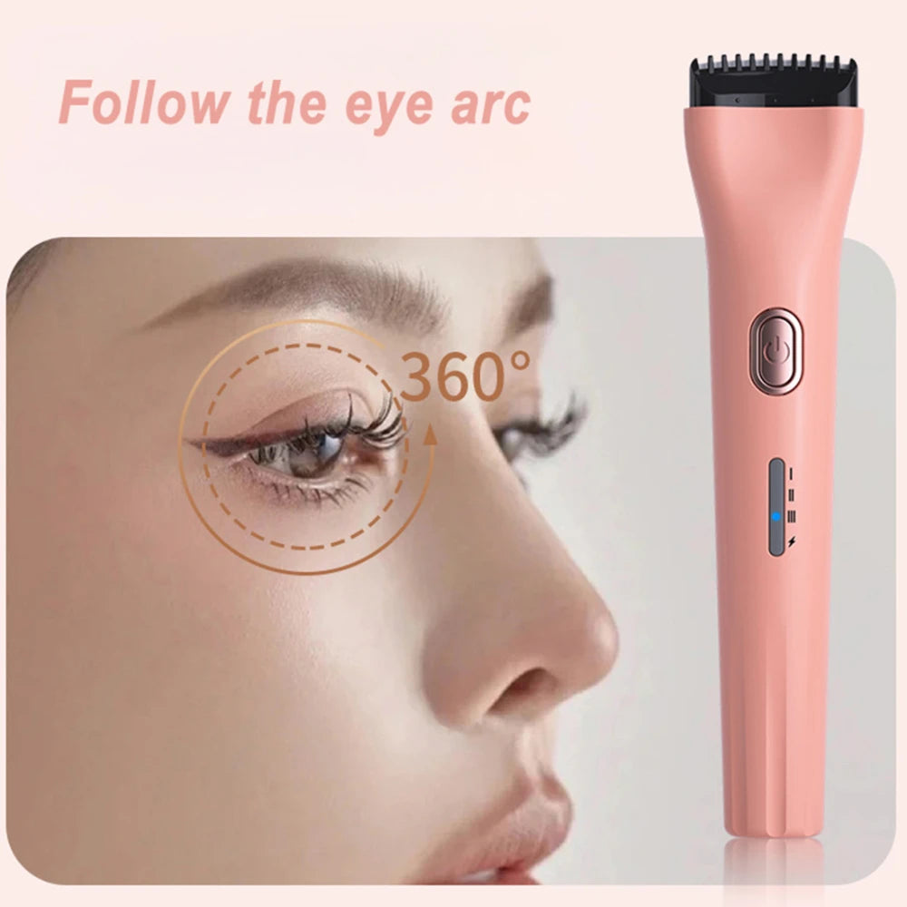 Revitalize Your Look with the Portable 5D Heating Electric Eyelash Curler - Long-Lasting, Three Temperature Modes for Perfectly Curled Lashes!