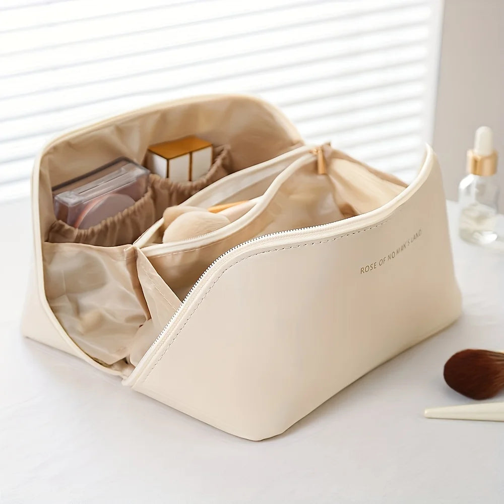 Stylish Makeup Organizer & Toiletry Kit - Luxury Travel Cosmetic Bag for Women