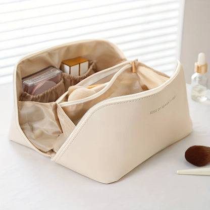 Stylish Makeup Organizer & Toiletry Kit - Luxury Travel Cosmetic Bag for Women