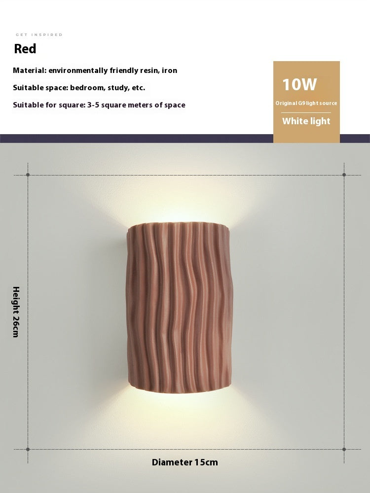Bedroom Bedside Resin Wall Lamp Ambience Light
