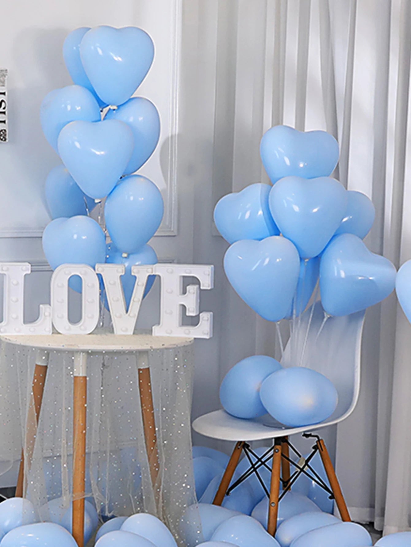 Heart Shaped Latex Balloons in Red, Pink, and Black - 10/20 Pieces for DIY Valentine's Day, Engagement, Wedding, and Anniversary Decorations