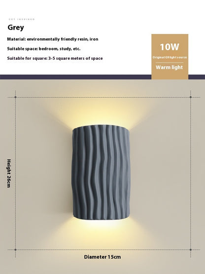 Bedroom Bedside Resin Wall Lamp Ambience Light