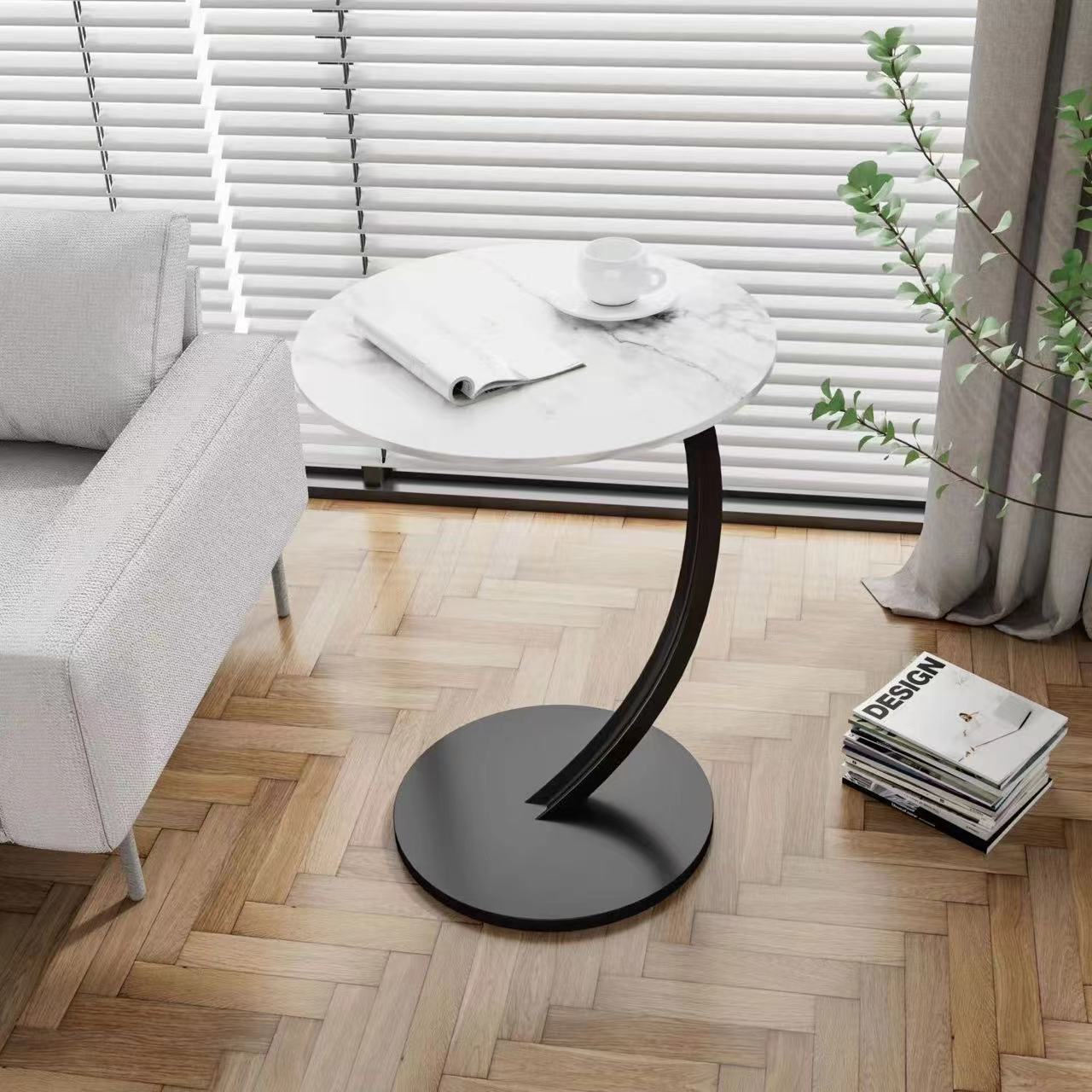 Round Small Coffee Table Living Room Sofa Side Table Bedroom Bedside Table Bedside Table Small Table Movable Coffee Table