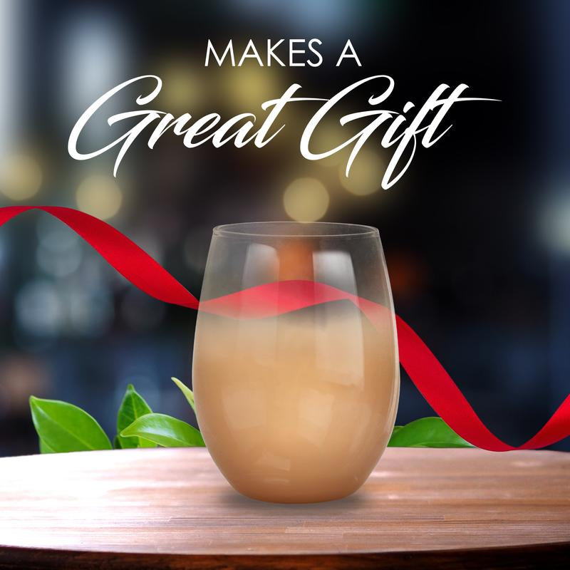 Elevate Your Sipping Experience with BAD BANANAS Rosegold Ombre Stemless Wine Glasses - Set of 2