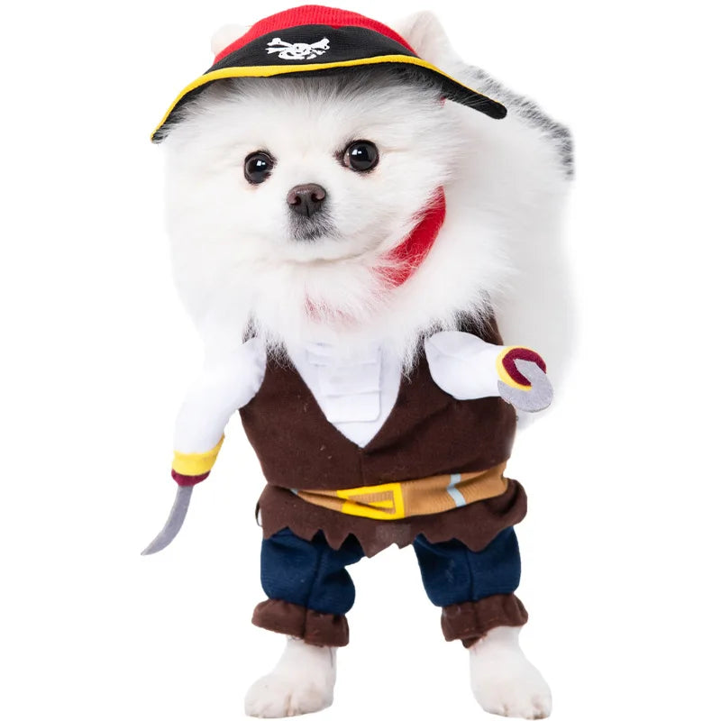 1PCS Halloween Dagger Pet Transformation Dress Festival Funny Knife Holding Dog Clothes Cat Standing Dress Pet Dress Up