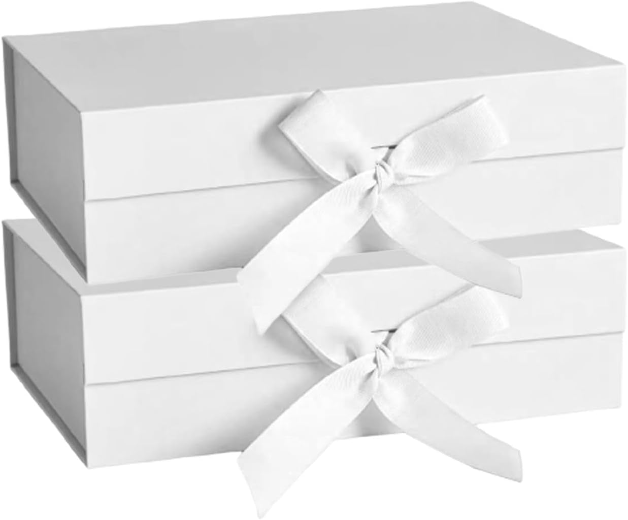 Deluxe Magnetic Closure Gift Box with Satin Ribbon - Perfect for Every Occasion: Birthdays, Weddings, Christmas, and More - 26x19x8cm